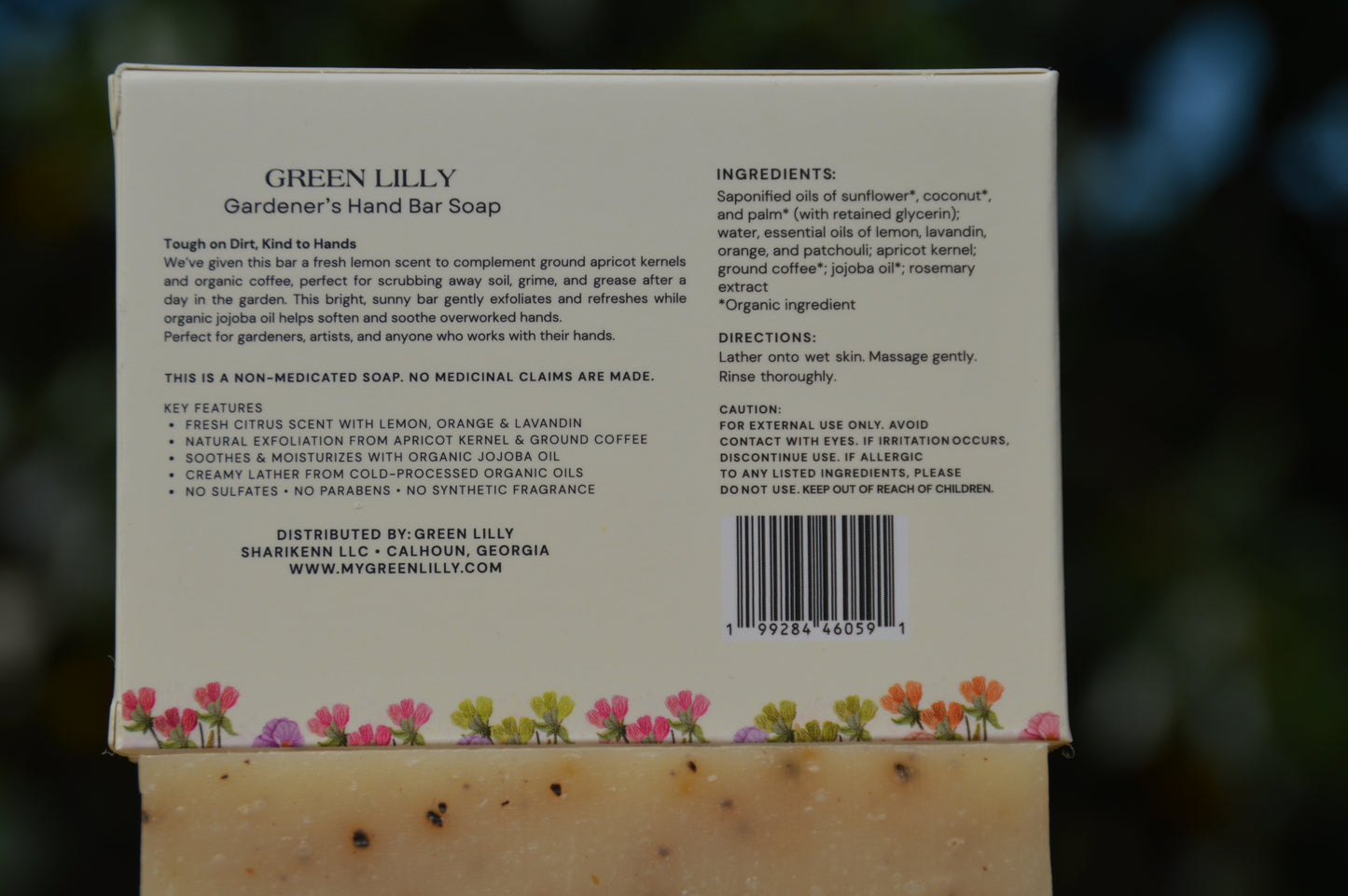 GREEN LILLY Gardener’s Hand Soap – Exfoliating Deep-Clean Bar (4 oz) - 3 pack