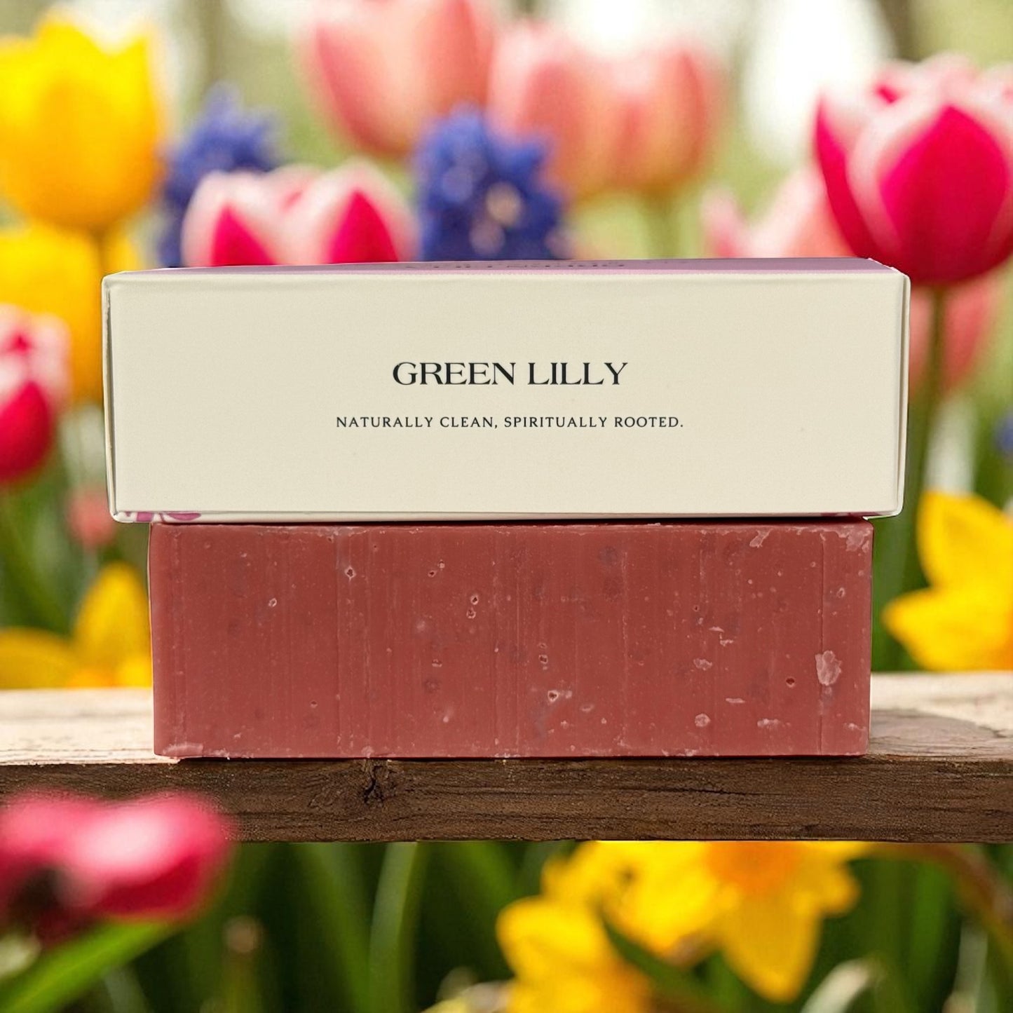 Green Lilly Pink Clay & Salt Soap 4 oz - 3 pack